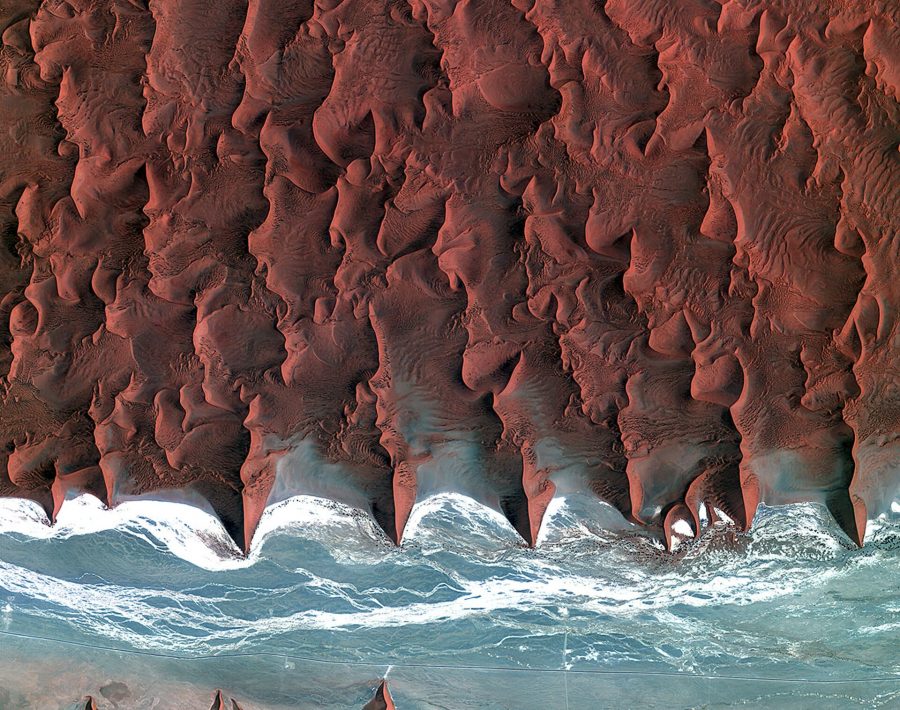 Vue satellite du Désert du Namib