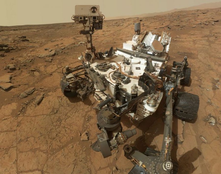Le Rover Curiosity sur la planète Mars